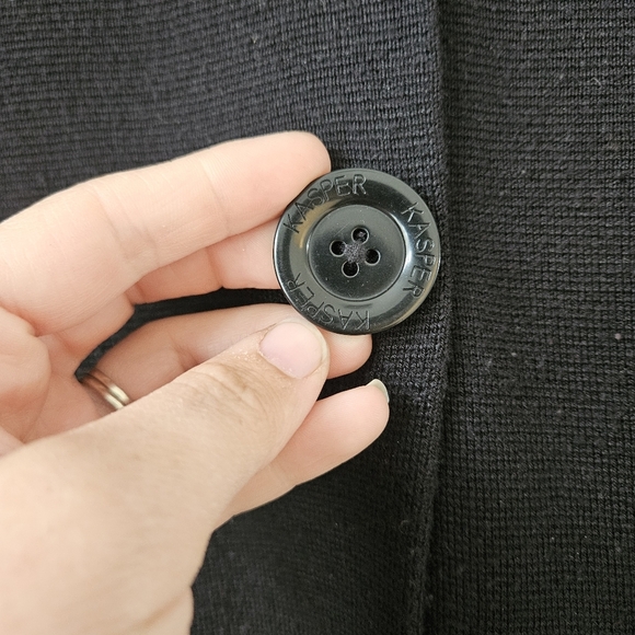 Kasper Women's Black Cardigan Sweater - Picture 3 of 4